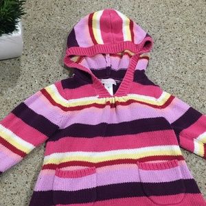 Colorful striped Hooded Sweater